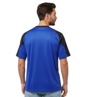 Camiseta adidas Football Poly para hombre con el icónico estampado de adidas en el pecho y diseño futbolístico, manga corta, camiseta de fútbol JD7987 Azul