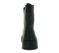 Fashionable Women's Genuine Leather Chunky Chelsea Boots with Elastic Insert 975673 Black