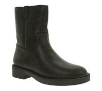 Textured Women's Slip-On Ankle Boots, Winter Boots 936820, Dark Brown