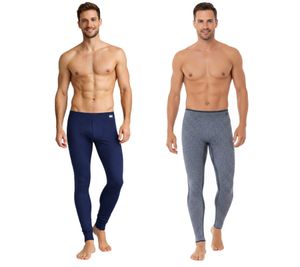Breathable TOPTEX PRO Men's Functional Leggings/Long Underpants with OEKO-TEX Standard 100 Certification, Blue Melange or Navy