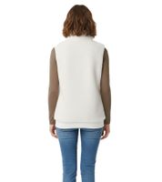 Bequeme sheepworld Damen Teddyfleece-Weste mit gesticktem Motiv Kuschel-Weste mit Stehkragen Sweat-Weste 9863241 Weiß