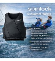 Spinlock WING Schwimm-Weste mit 35–50N Auftriebshilfe Schutzweste Sicherheits-Weste Wassersport Segelweste Jollensegeln, Kajak & Kanadier, SUP DW-BA Rot oder Schwarz