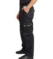 Lined PUREWORK Men's Work Trousers with 6 Pockets, Oeko-Tex Certified Thermal Trousers 8659861 Black/Gray