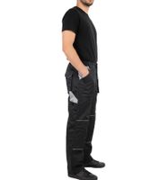 Lined PUREWORK Men's Work Trousers with 6 Pockets, Oeko-Tex Certified Thermal Trousers 8659861 Black/Gray
