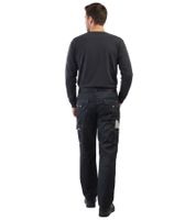 Lined PUREWORK Men's Work Trousers with 6 Pockets, Oeko-Tex Certified Thermal Trousers 8659861 Black/Gray