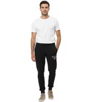 VINSON Herren Jogging-Hose Sweat-Hose mit VINSON-Logo Baumwoll-Hose Sweat Pants Schwarz