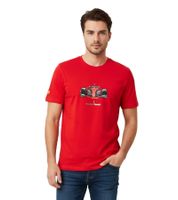 T-shirt da uomo PUMA X Scuderia Ferrari Race Graphic Motorsport con logo Scuderia Ferrari e design di un'auto da corsa, in cotone, 623803 02 Rosso