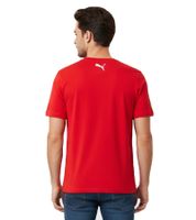 T-shirt da uomo PUMA X Scuderia Ferrari Race Graphic Motorsport con logo Scuderia Ferrari e design di un'auto da corsa, in cotone, 623803 02 Rosso