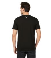 T-shirt PUMA x Scuderia Ferrari Race Big Shield pour homme, logo Scuderia Ferrari, 100 % coton, noir, réf. 623806 01