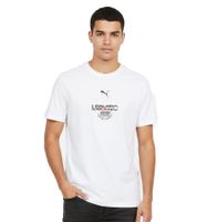 T-shirt PUMA x Scuderia Ferrari Charles Leclerc pour homme, en coton blanc, référence 625656 02