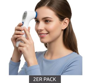 2-Pack Corman Ir-T Medipresteril Infrared Forehead Thermometer, Non-Contact, White