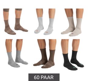 60 Pairs of SCOTCH & SODA Men's Half-Terry High-Quarter Crew Socks Amsterdam Everyday Socks Size 41-46 Business Socks SS43442-280 Beige, Light Gray, Taupe, Gray, Brown, Anthracite