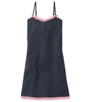 2er Sparpack schmückendes Damen Nachthemd Pyjama mit zarter Spitze und Schleifen Nacht-Kleid Baumwoll-Kleid 927280 Grau/Rosa