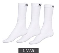 60 Pairs of hummel Women's & Children's Basic Sport Socks with Brand Logo, Cotton Socks, Everyday Socks 205603 in White or Black