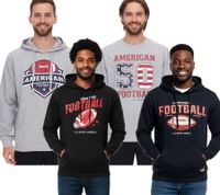 Suéter U.S. SPORT AMERICA para hombre con o sin capucha y logotipo - Sudadera de algodón - Suéter de verano - Gris, Azul o Negro