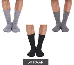 60 pairs of primair socks. Sustainable leisure socks, cotton socks, long knit socks 53200 Black/White/Light Gray/Dark Gray