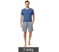 Ensemble shorty 2 pièces léger SCOTCH & SODA pour homme, avec short en coton bleu SSSP25M206083-410