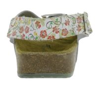 Rutschhemmende hsm Damen Arbeits-Sandalen ESD-geeignet Echtleder-Schuhe SRC-Schutzklasse Pantoletten geblümte Berufsschuhe Factory Second B-Ware Arzt-Schuhe Weiß