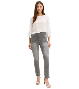 Versatile Women's Jeans, Slim Fit Denim Jeggings in a 5-Pocket Style with Elastic Waistband 956133 Gray