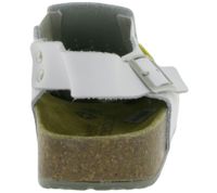 Rutschhemmende hsm Damen Arbeits-Pantoletten ESD-geeignet Echtleder-Schuhe mit SRC-Schutzklasse Sandalen Berufsschuhe Factory Second B-Ware Arzt-Schuhe Weiß