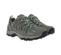 wasserdichte TREKSTA Spike Low Damen Gore-Tex Wander-Schuhe Trekking-Schuhe mit Wechselfußbett Grau