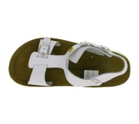 Rutschhemmende hsm Damen Arbeits-Sandalen ESD-geeignet Echtleder-Schuhe SRA-Schutzklasse Pantoletten Berufsschuhe Factory Second B-Ware Arzt-Schuhe Weiß