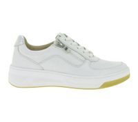 Stylish CAPRICE women's sneakers with high-quality leather - CAP Climo FB in simple white or white/multicolored layered look
