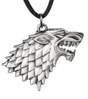 HBO Game of Thrones Direwolf Pendant Necklace Fashion Jewelry Fan Item XT0085 Silver