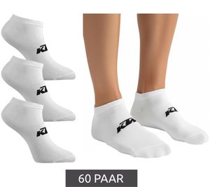 60 Pairs of KTM Sports Socks, Sneaker Socks with Logo, Cotton Socks, Oeko-Tex 100 Certified, KTM/1/SLCX3/BL White