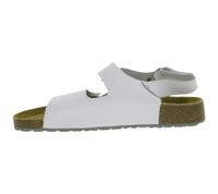 Slip-resistant HSM men's work sandals, ESD-safe, genuine leather shoes, SRA protection class, mules, professional shoes, factory second-hand, B-grade, medical shoes, white