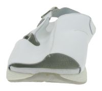 Slip-resistant HSM women's work mules, ESD-safe, genuine leather shoes, SRA protection class sandals, occupational shoes, factory second-hand, B-grade, medical shoes, white