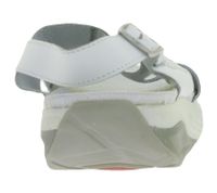 Slip-resistant HSM women's work mules, ESD-safe, genuine leather shoes, SRA protection class sandals, occupational shoes, factory second-hand, B-grade, medical shoes, white