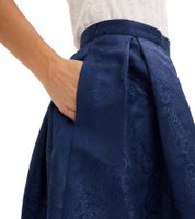 Gonna Dirndl da donna alla moda, gonna tradizionale con motivo paisley e pizzo 905168 blu scuro