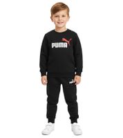 Comoda tuta da jogging PUMA per bambini e bambine, set da 2 pezzi: pantaloni della tuta, maglione girocollo, set in cotone 627915 01 Nero