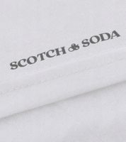 Hochwertiges 5er Pack SCOTCH & SODA Crew Neck Herren T-Shirt Basic-Shirt Unterziehshirt Baumwoll-Shirt SSFA25M2312806 100 Weiß