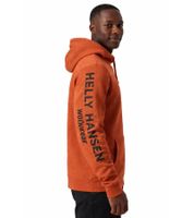 Helly Hansen Manchester Graphic Herren Hoodie Baumwoll-Pullover mit Kapuze Sweat-Pullover 78380 290 Orange