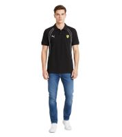 PUMA X Scuderia Ferrari Race Men's Short-Sleeve Polo Shirt, Cotton, Motorsport Shirt 701231829 001 Black