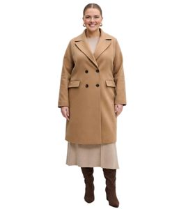 Manteau femme 2-en-1 pratique avec manches amovibles, gilet d'automne, polaire éco-responsable 966584 Marron Noyer