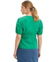 Blusa casual da donna con maniche ampie e cintura da annodare, estiva, 917998, verde