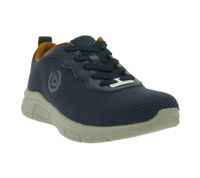 bugatti Herren Low-Top Sneaker Schnür-Schuhe mit Label-Logo City-Schuhe 345-AFA15-6900 Blau