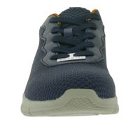 bugatti Herren Low-Top Sneaker Schnür-Schuhe mit Label-Logo City-Schuhe 345-AFA15-6900 Blau