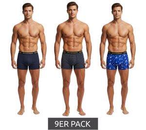 Lot de 9 boxers homme SCOTCH & SODA en coton stretch - Bleu/Multicolore (SSSP25M166645-421)
