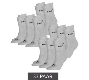 33 paia di calzini HEAD All Sports per uomo e donna, calzini da allenamento, calzini sportivi 701236921 003 grigio