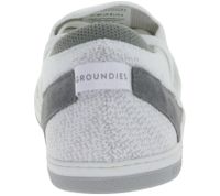 minimalistische GROUNDIES Barfußschuhe Osaka Herren Low-Top Sneaker mit TrueSense Sohle Schnür-Schuhe GND-280262-02 Weiß/Grau