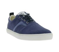 nachhaltige GROUNDIES Barfußschuhe La Paz Herren Low-Top Sneaker mit TrueSense Sohle Canvas Schnür-Schuhe GND-230264-07 Blau