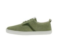 nachhaltige GROUNDIES Barfußschuhe La Paz Herren Low-Top Sneaker mit TrueSense Sohle Canvas Schnür-Schuhe GND-230264-10 Khaki