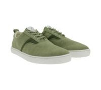 nachhaltige GROUNDIES Barfußschuhe La Paz Herren Low-Top Sneaker mit TrueSense Sohle Canvas Schnür-Schuhe GND-230264-10 Khaki