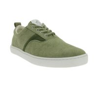 nachhaltige GROUNDIES Barfußschuhe La Paz Herren Low-Top Sneaker mit TrueSense Sohle Canvas Schnür-Schuhe GND-230264-10 Khaki