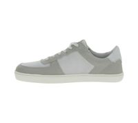 sportliche GROUNDIES Barfußschuhe Hamptons 2.0 Herren Low-Top Echtleder Sneaker mit TrueSense Sohle Schnür-Schuhe GND-210256-30 Weiß/Grau