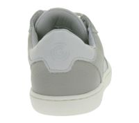 sportliche GROUNDIES Barfußschuhe Hamptons 2.0 Herren Low-Top Echtleder Sneaker mit TrueSense Sohle Schnür-Schuhe GND-210256-30 Weiß/Grau